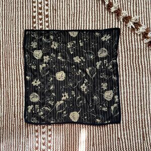 Franco Ferrari Women's Black and Beige Scarf